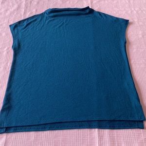 Blue Worthington Top with Cowl Neck